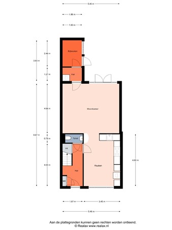 Floorplan - Rembrandt van Rijnstraat 29, 3751 VH Bunschoten-Spakenburg